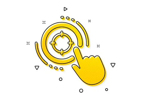 Seo target icon. Search engine optimization sign. Vector Illustrazione stock