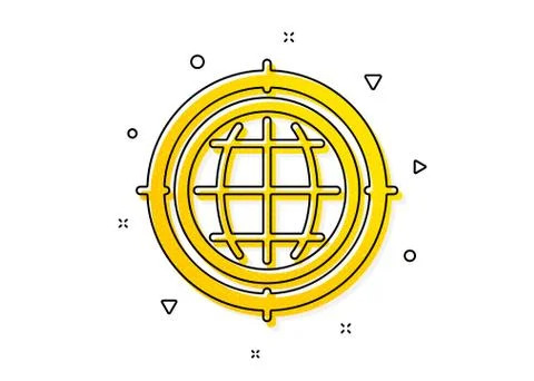 Seo target icon. Search engine optimization sign. Internet symbol. Vector Stockillustratie