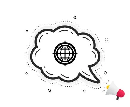 Seo target icon. Search engine optimization sign. Internet symbol. Vector Illustrazione stock