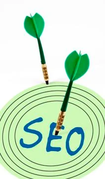 Seo on target Stock Illustration