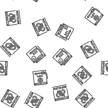 Seo technical audit seamless pattern vector Stock Illustration