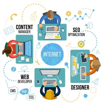 SEO technology Stock Illustration