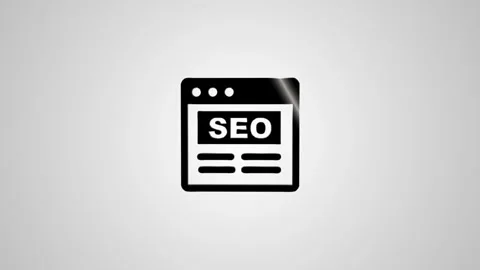 Seo text appearing on website page animation marketing search engine optimi.. Vídeo Stock 346496562