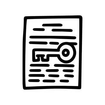 Seo text line vector doodle simple icon Illustrazione stock