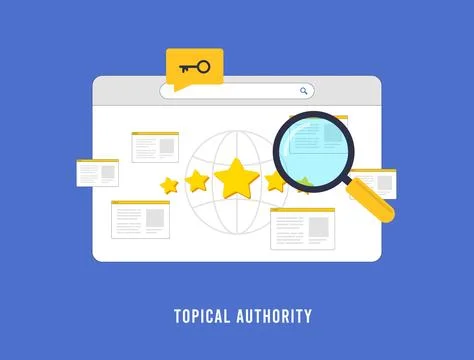 SEO topical authority. Boost web site credibility by specializing in specific Stock Illustration