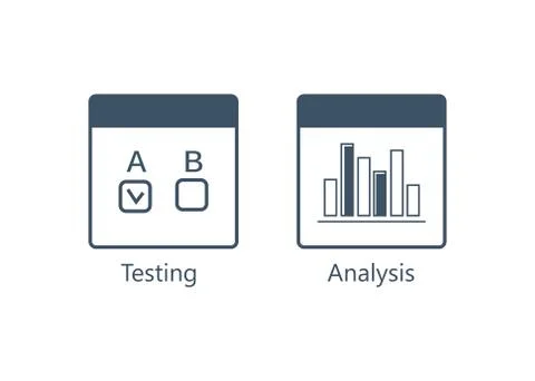 SEO Usability vector icons set. Analysis icons set Stock Illustration