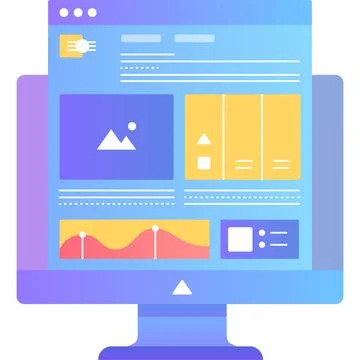 Seo vector icon web site data optimization Stock Illustration