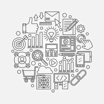 SEO vector illustration イラスト素材