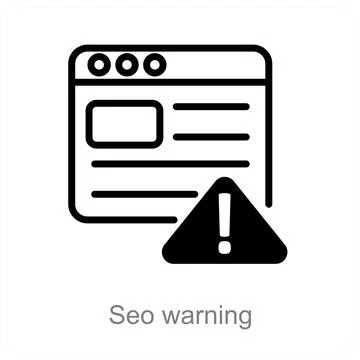 Seo warning Stock Illustration