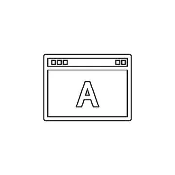 SEO web flat icon adwords advertising, browser Stock-Illustration