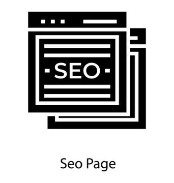 Seo Web Page Stock Illustration