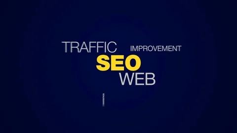 Seo web traffic search optimization ranking analysis website network statistics Stock Footage 98762707