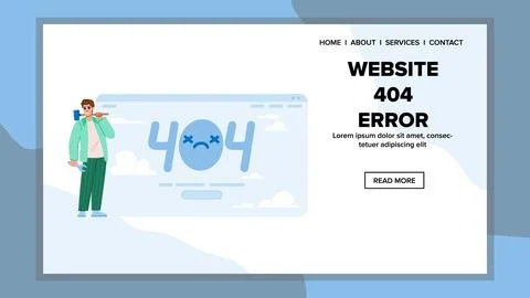 Seo website 404 error vector Stock Illustration