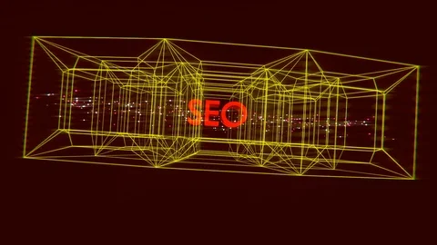 SEO-Wireframe Outro Vídeo Stock 123734344