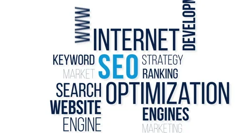 Seo word cloud concept. Stock Footage 190261177