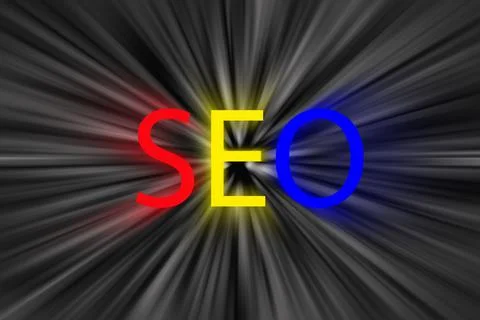 SEO word, Search Engine Optimization. Internet Marketing and Web Analytics Stock Photos