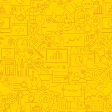 SEO Yellow Line Tile Pattern Stockillustratie