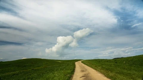 Seosan Farm Cloud Flow 4K Timelapse, In Korea Stock Footage 94943903