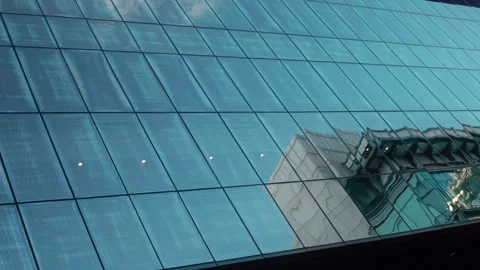 Seoul Building Reflection during the day Stock Footage 270356734