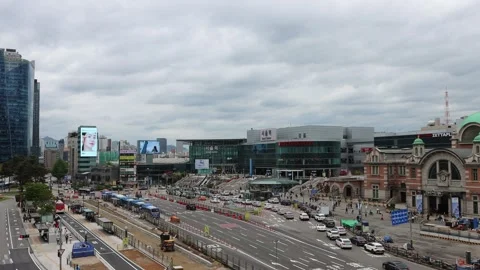 Seoul central station area Stock Footage 291586017