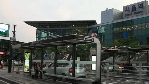 Seoul central train station Stock Footage 11234693