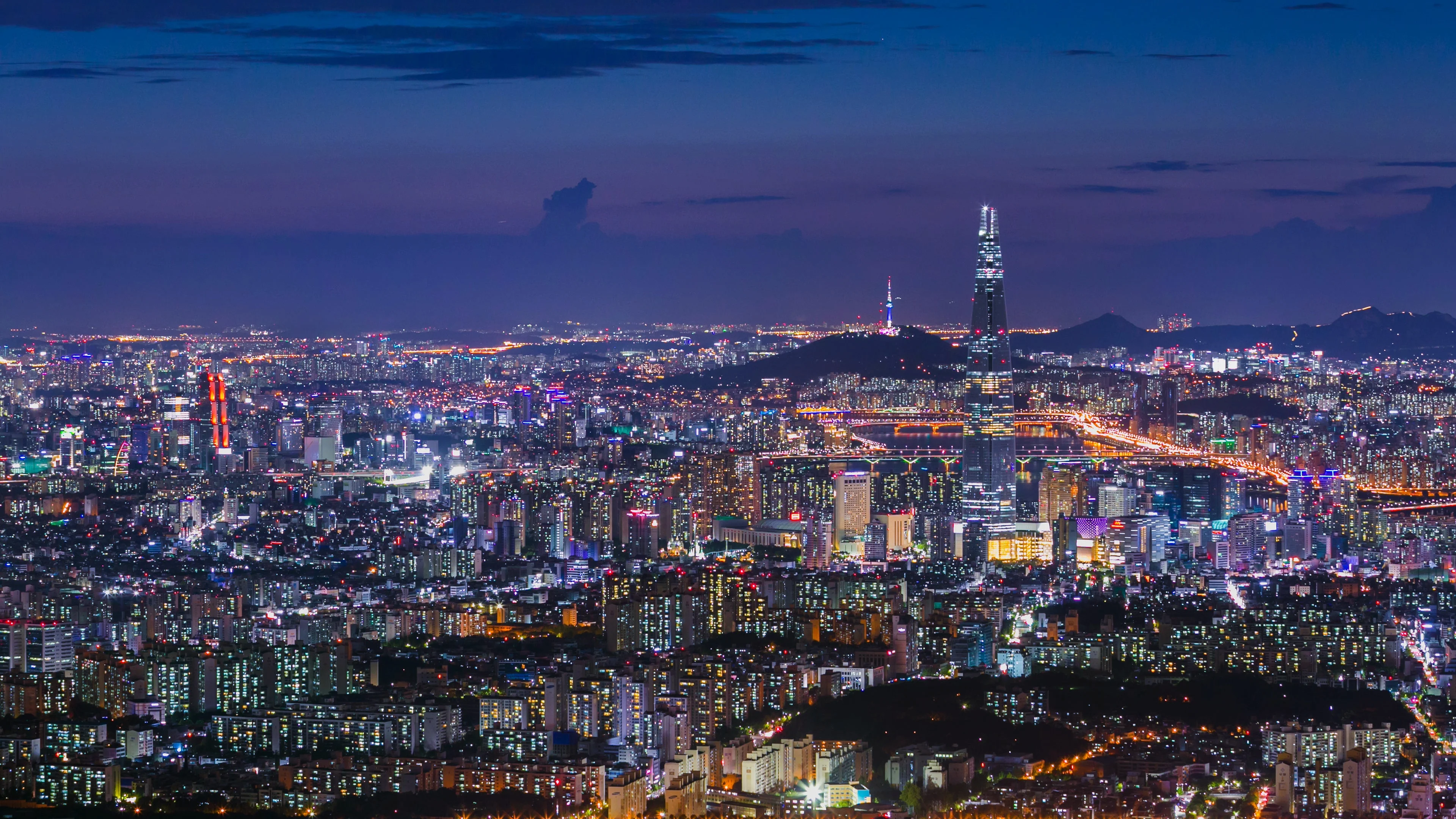 Seoul City, The best view of South Korea... | Stock Video | Pond5