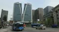 Seoul City Center, Central Area Road, Skyscrapers, Asia Shopping, South Korea HD Footage