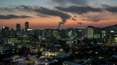 Seoul City Stock Footage 12776552