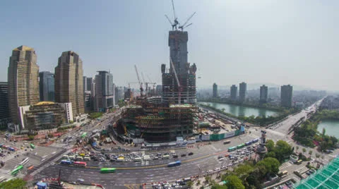 Seoul City Stock Footage 23618824