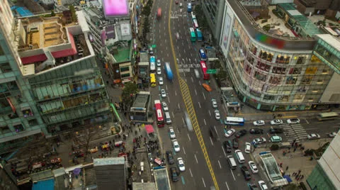 Seoul City Stock Footage 23618882