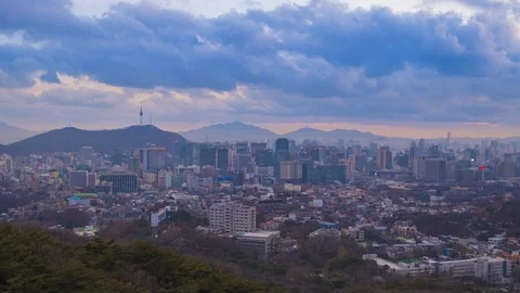 Seoul city skyline Stock Footage 102443402