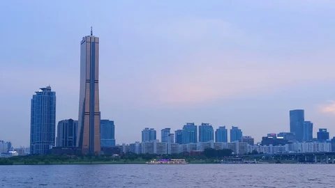 Seoul City Skyline,South Korea Stock Footage