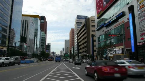 Seoul Downtown Video stock 8686038