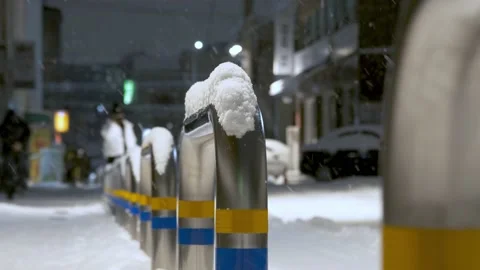 Seoul heavy snow 1 Stock Footage