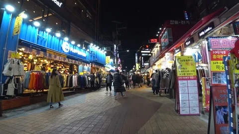 SEOUL : HONGDAE. Stock Footage 94891774