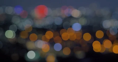 Seoul at night rack focus Stock Footage 122784399