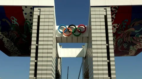 Seoul Olympic Park in Korea Stock Footage