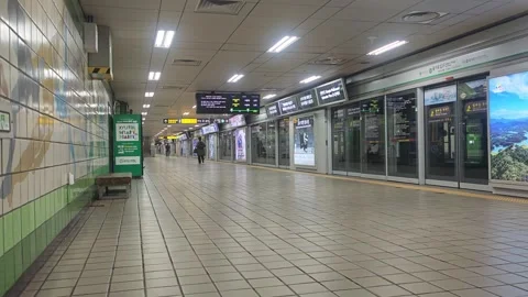 Seoul Subway Station Stock Footage 334169401