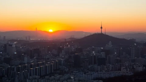Seoul tower Stock Footage 103975310