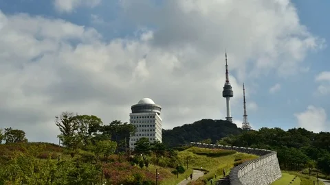 Seoul Tower Korea. Stock Footage 77080164