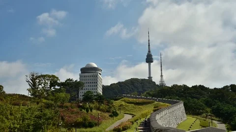 Seoul Tower Korea. Stock Footage 77080166