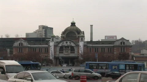 Seoul train station Stock Footage 292107