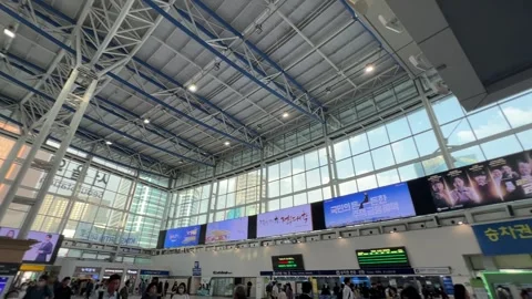 Seoul Train Station Stock Footage 242162894