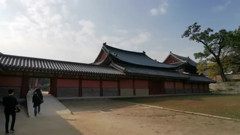 Seoul's heritage palace square Stock Footage 146453734
