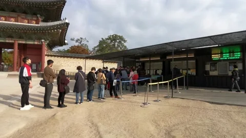 Seoul's heritage palace square Stock Footage 146454571