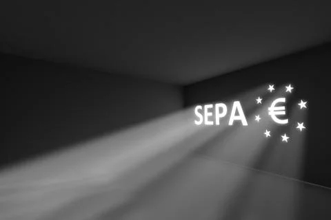 SEPA rays volume light concept 3d illustration Stock Photos