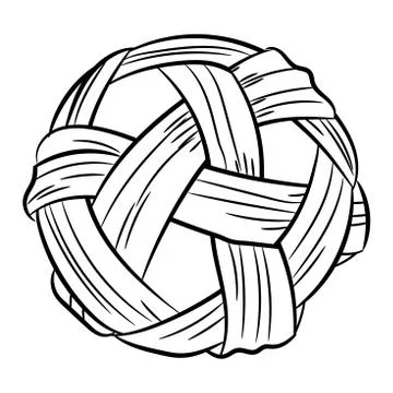 Sepak takraw hand drawn vector illustration Stock Illustration