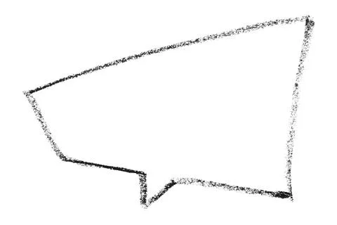 Separate black speech bubbles on white background. Stock-Illustration