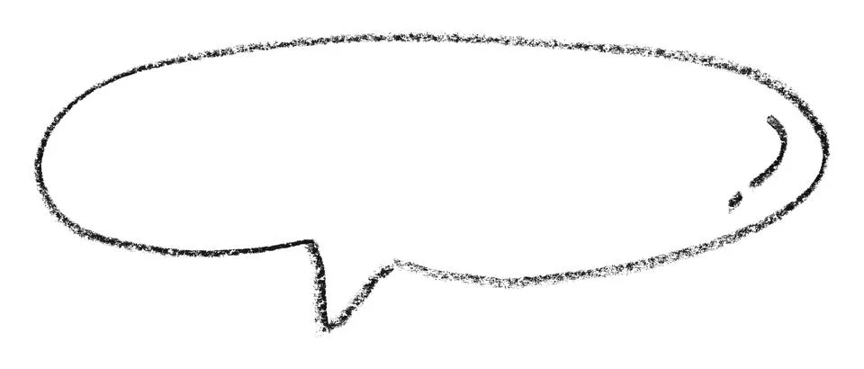 Separate black speech bubbles on white background. Stock-Illustration