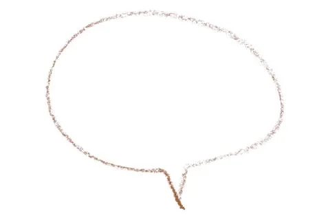 Separate brown speech bubbles on white background. Stock-Illustration